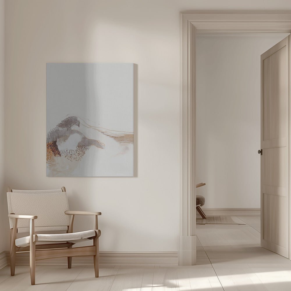 Artwork- Invisible world Iv-36X48inches-In White Floating Frame