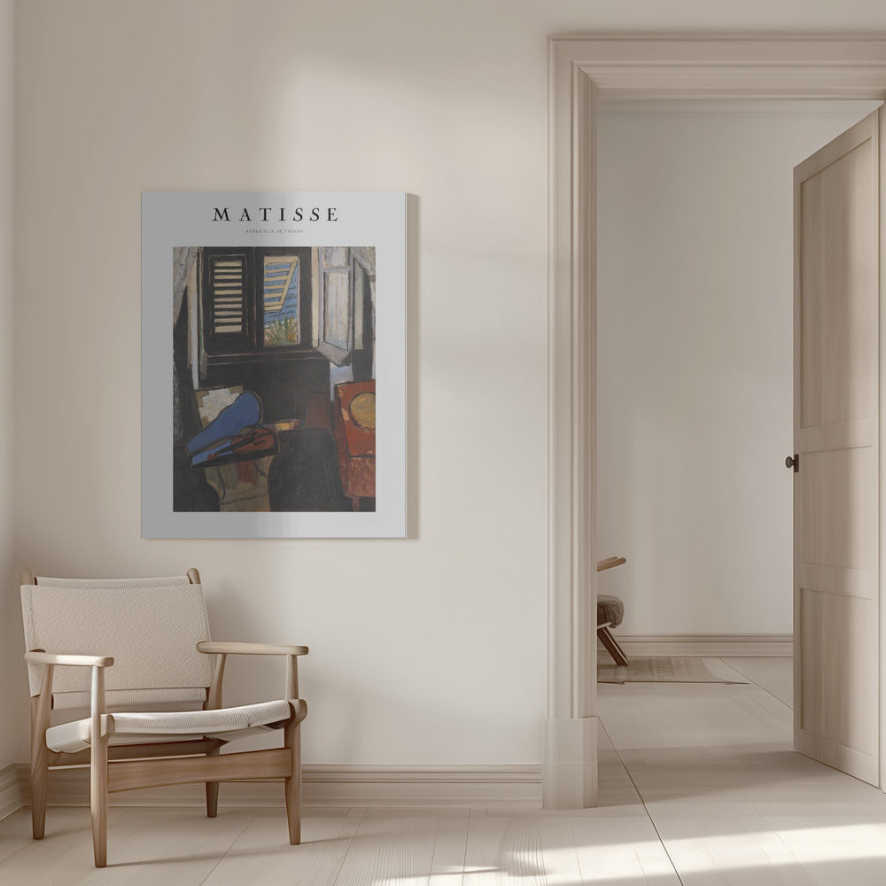 Artwork Intérieur Au Violon Matisse -inches