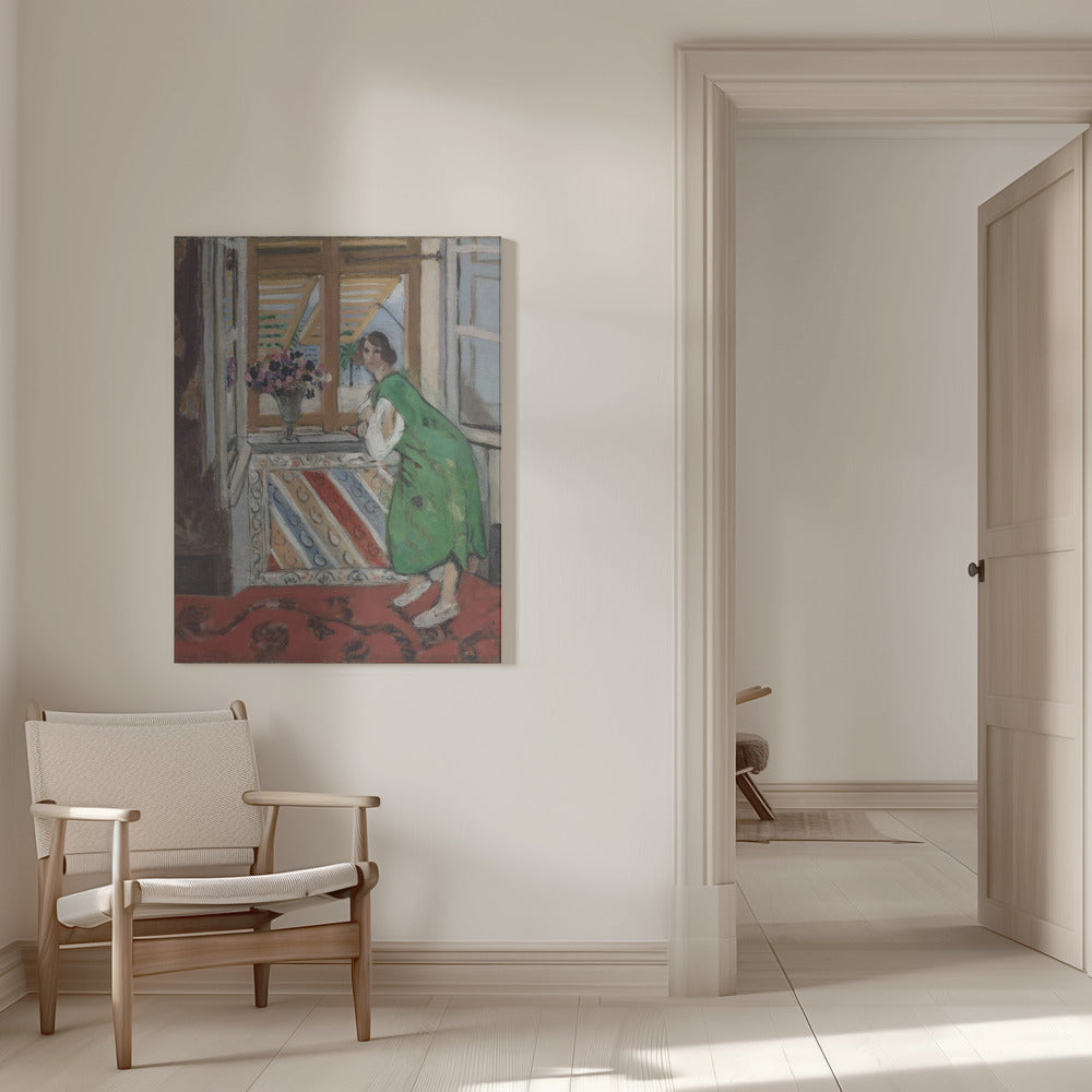 Artwork  Jeune Fille a La Mauresque Original 1953 -inches