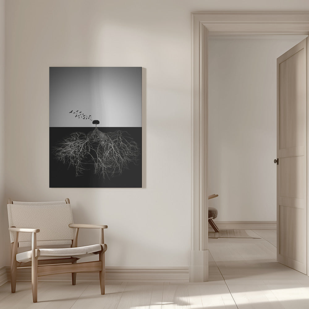 Artwork Do not judge according to appearance16X20inches- White Frame