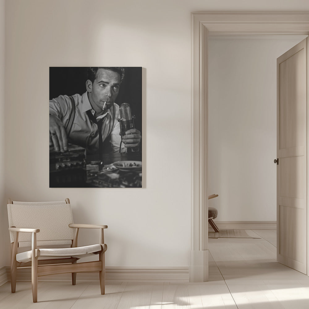 Artwork- ....good night and good luck...-36X48inches-In White Floating Frame