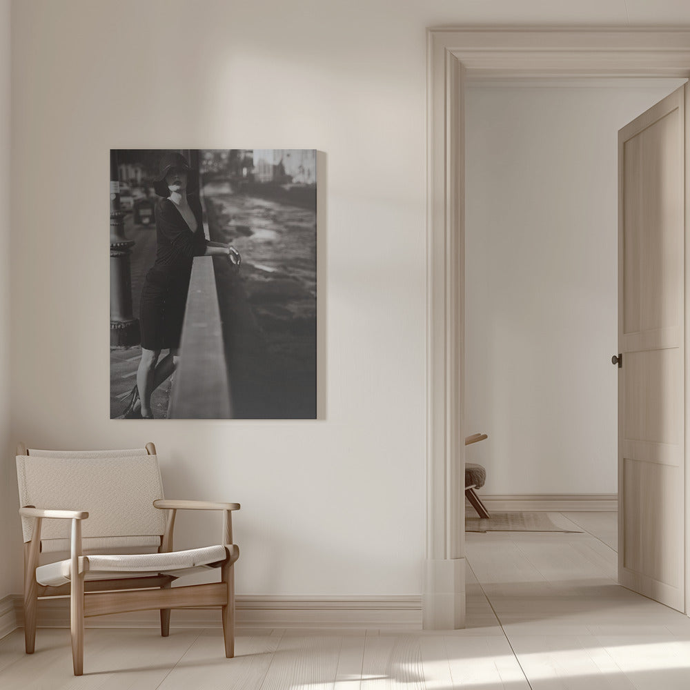 Artwork- Mela-36X48inches-In White Floating Frame