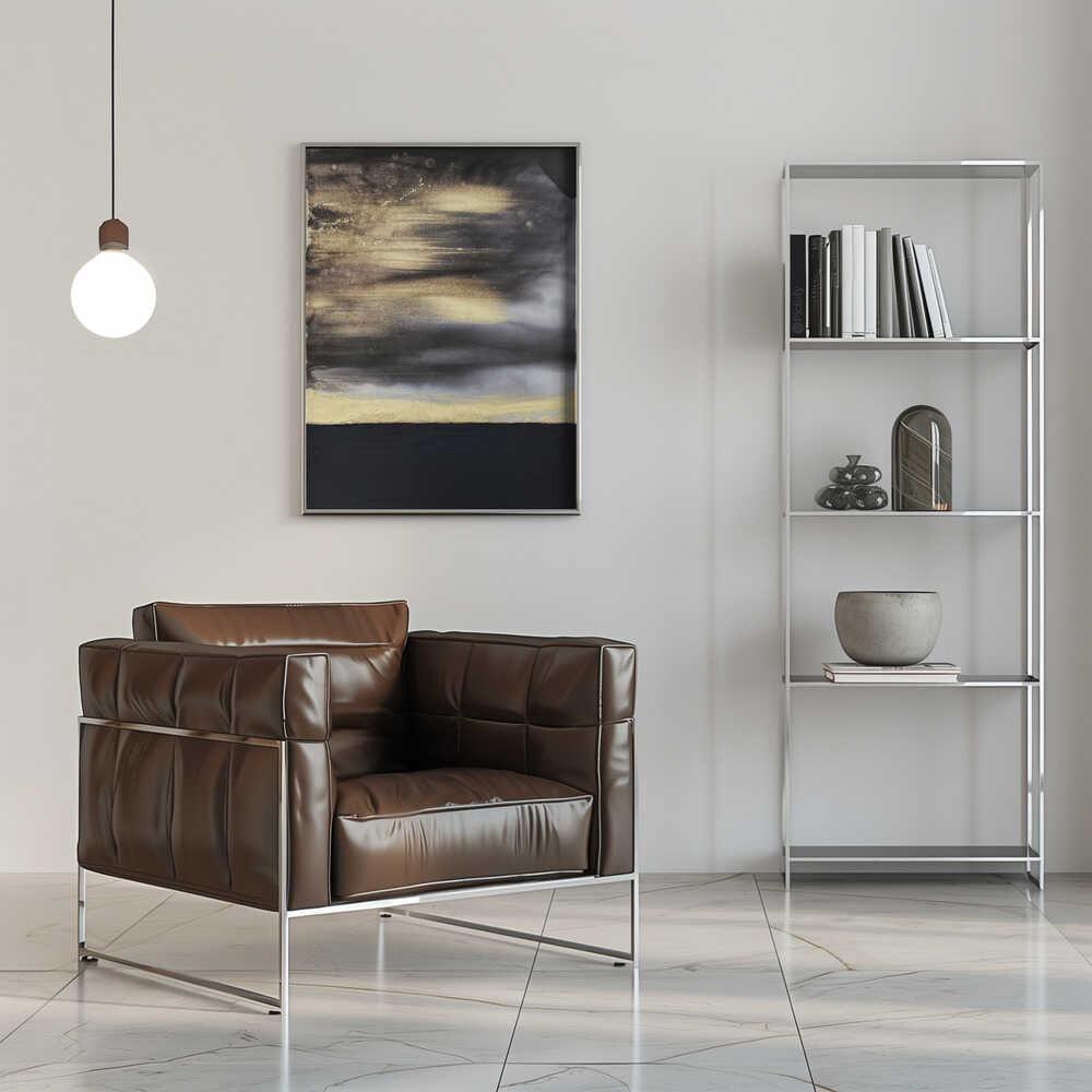Wall art Gold Noir