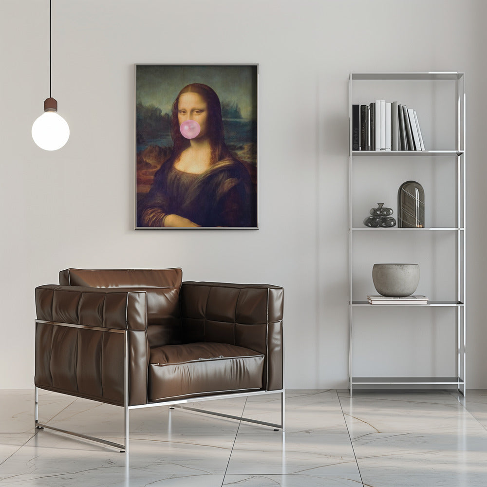 Mona Lisa Bubble Gum Wall Artwork 0
