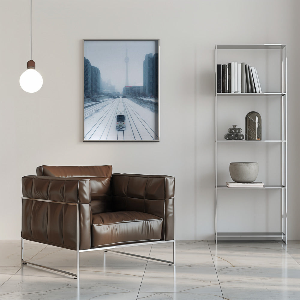 Train and Storm Wall Artwork 0