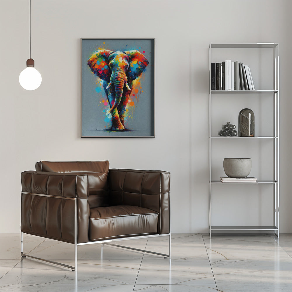 Artwork The Elephant16X20inches- Black Frame
