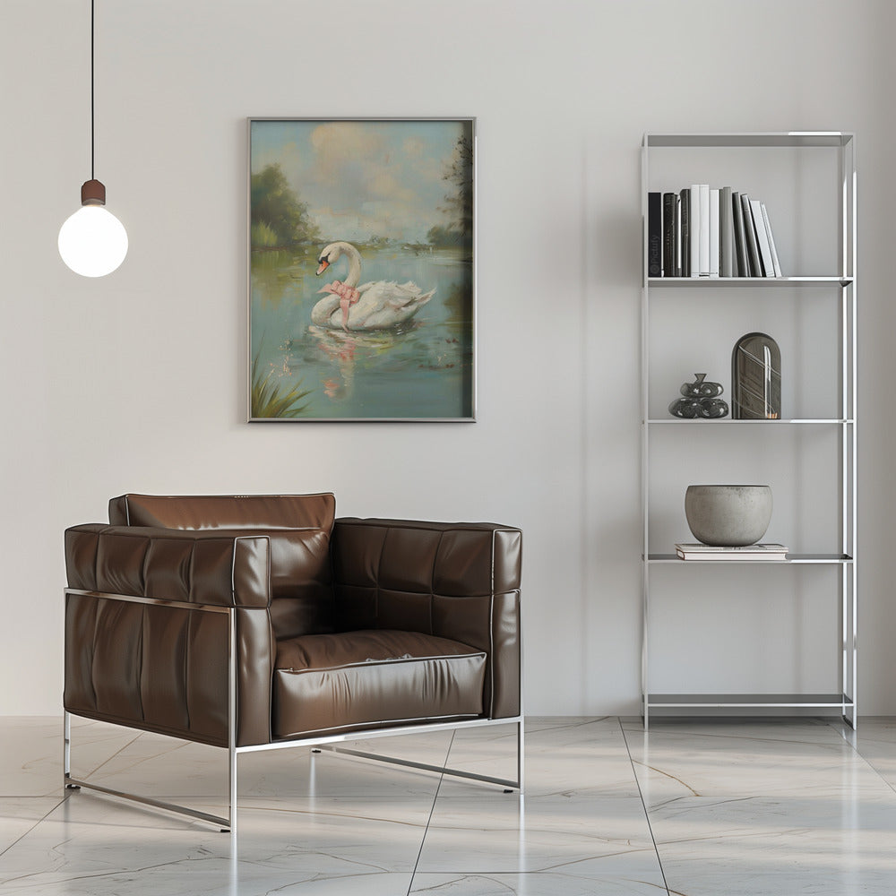 Vintage Swan Coquette Wall Artwork 0