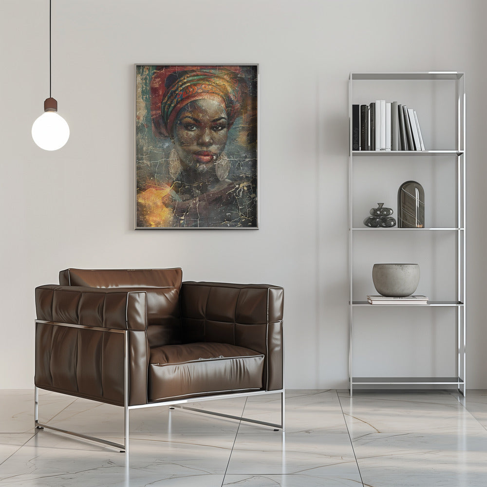 African Art Illustration Wallart 068 Wall Artwork 0