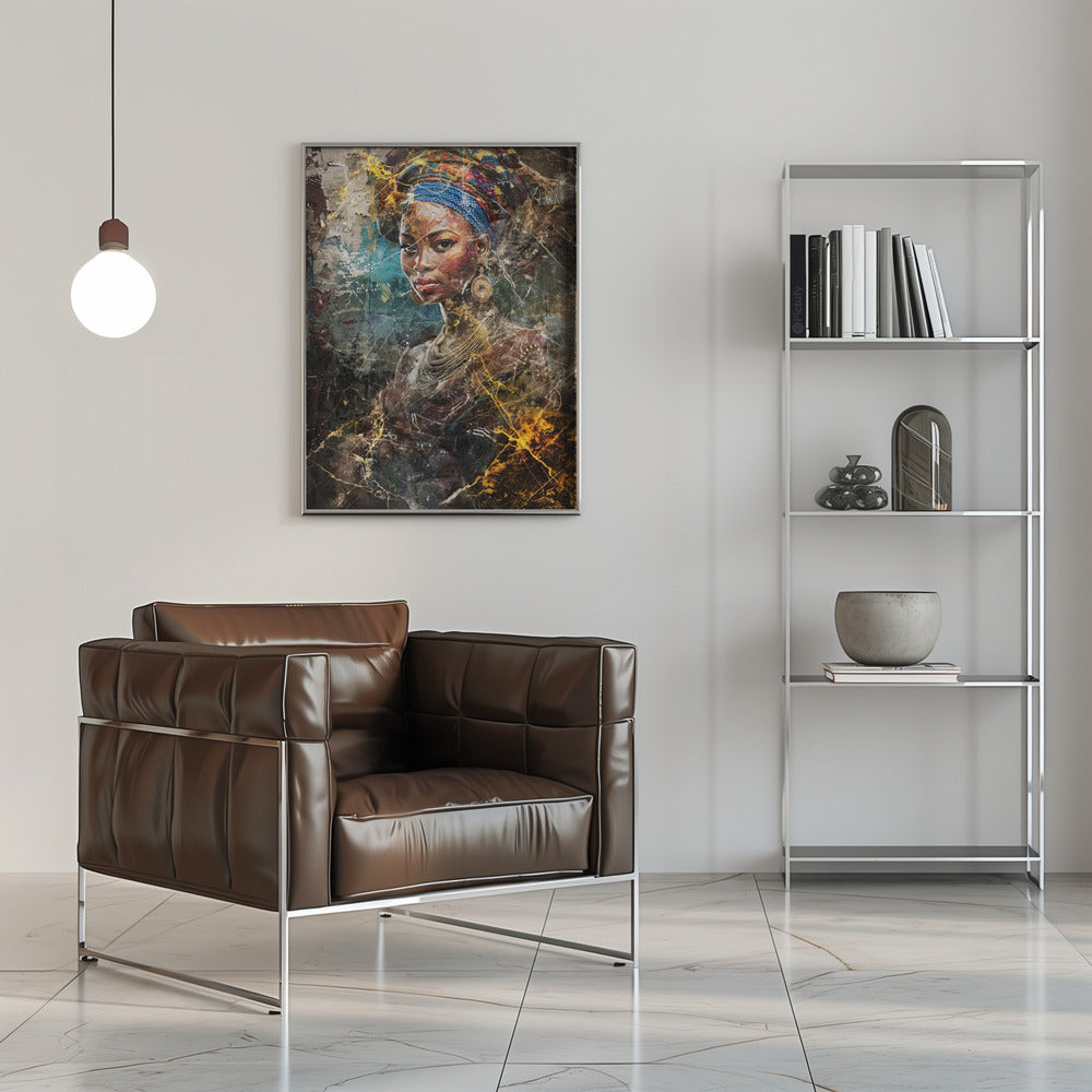 African Art Illustration Wallart 067 Wall Artwork 0