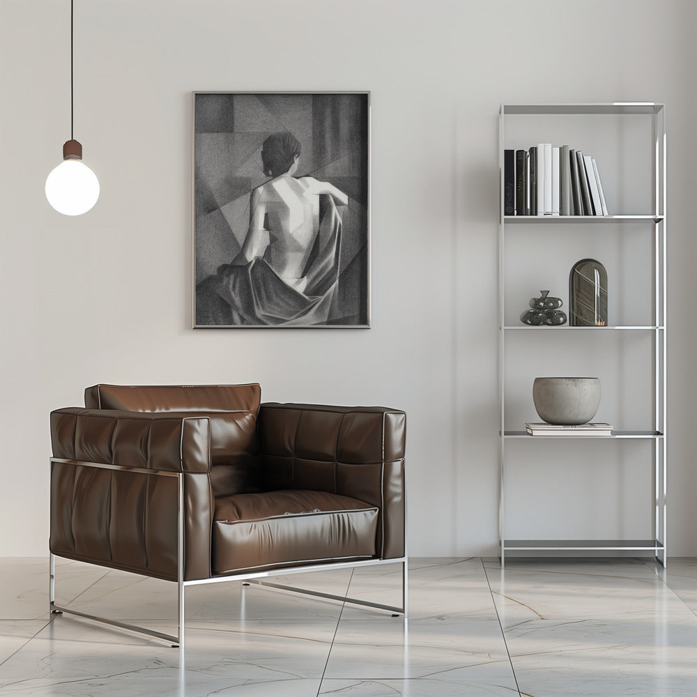 Wall art Study After Eugène Durieus Seated Female Nude - 20-08-21