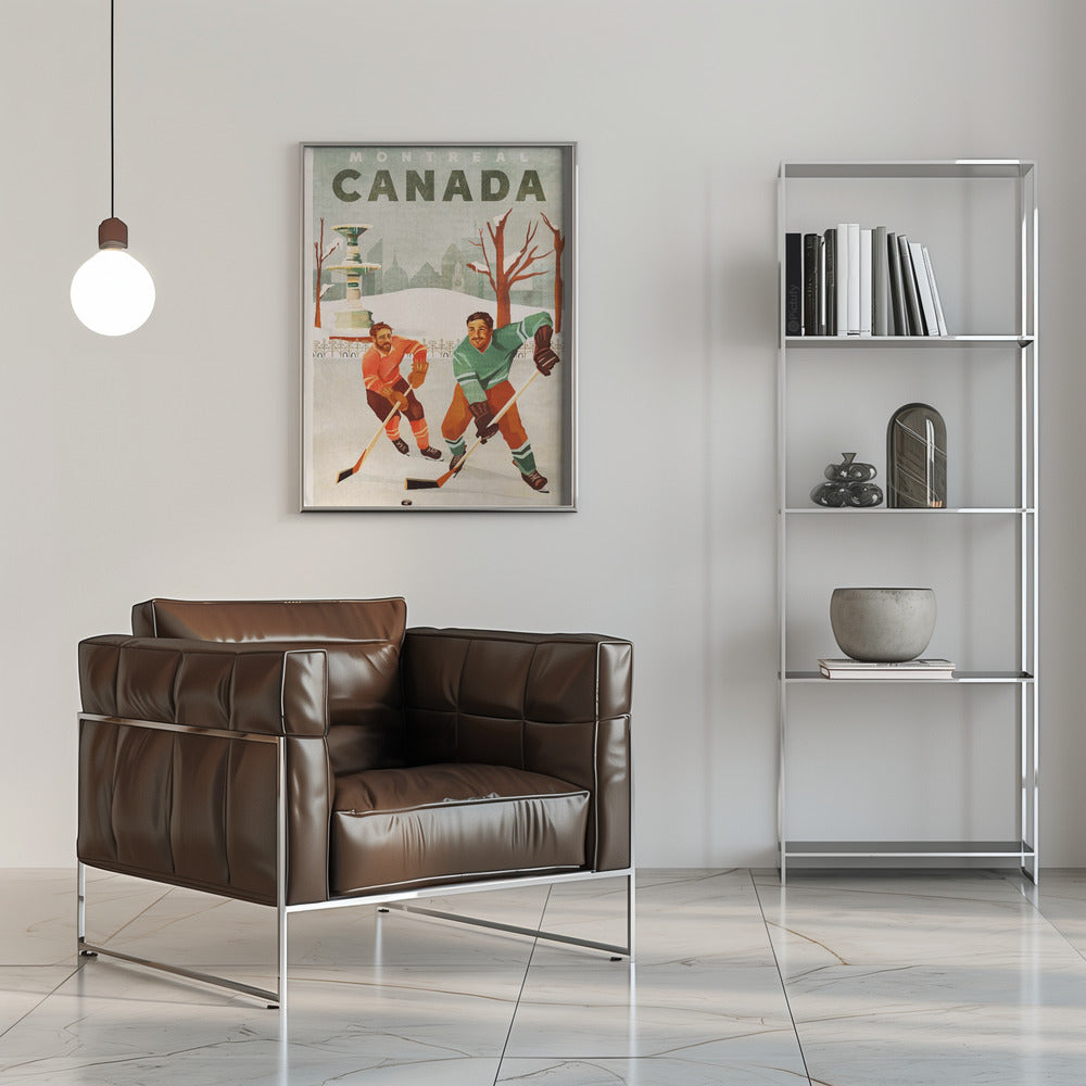 Montreal Canada Pond Hockey Guys Wall Artwork 0