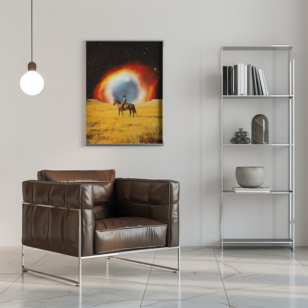 Artwork Nebula Cowboy16X20inches- Black Frame