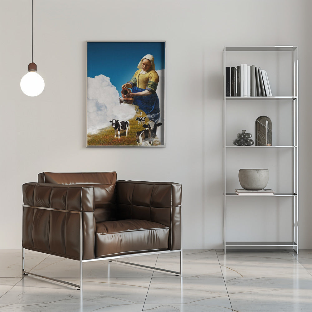 canvas prints Release the Milk16X20inches- Black Frame