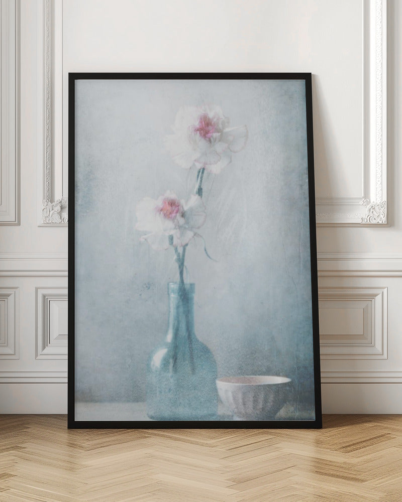 Friendship in Flowers Wall Artwork In Black Floating Frame