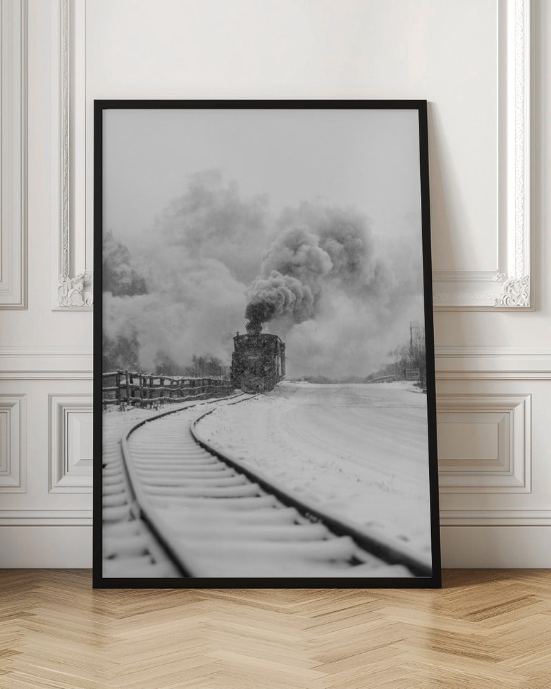 Artwork- Mocanita Hutulca-24X36inches-In Black Floating Frame