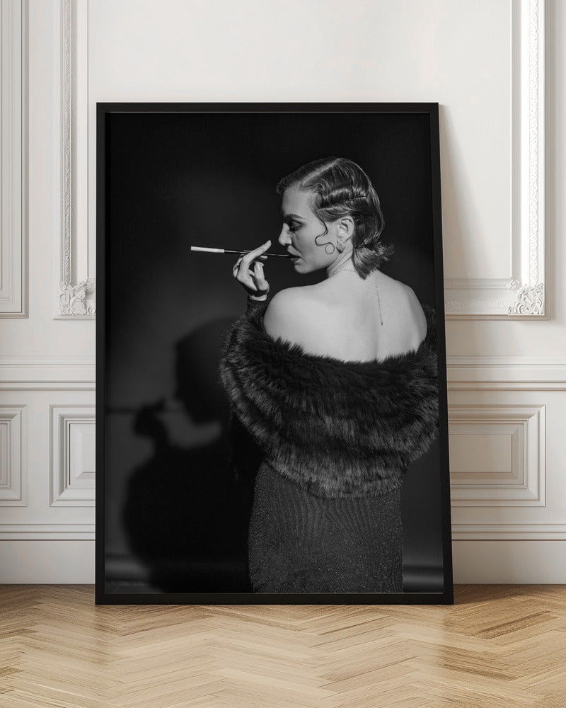 Artwork- Portrait-24X36inches-In Black Floating Frame