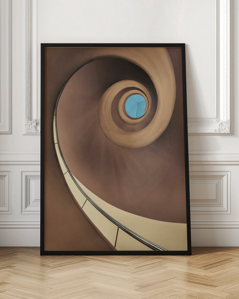 concrete shapes Wall Artwork In Black Floating Frame