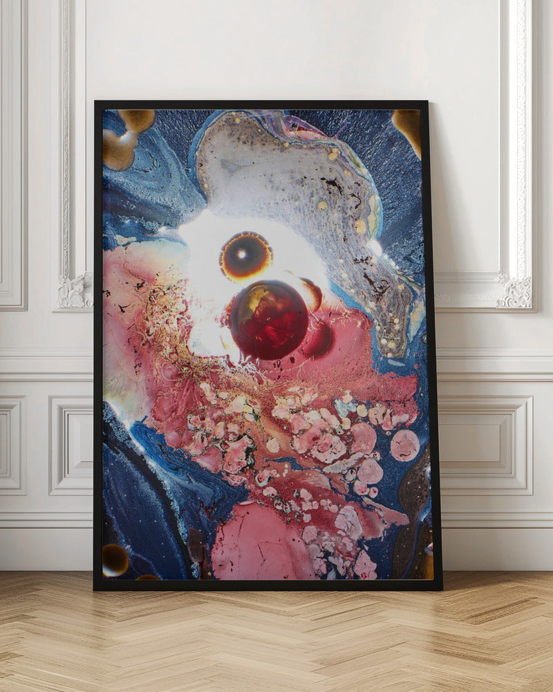 Microcosm Wall Artwork In Black Floating Frame