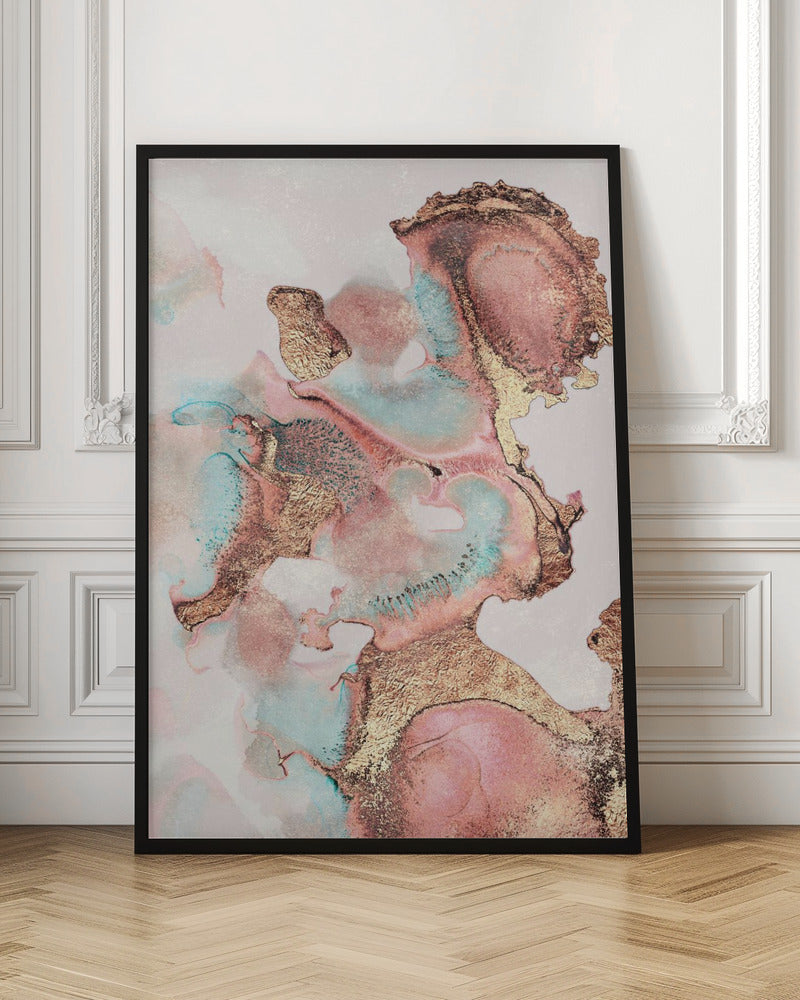 Pretty Ink Wall Artwork In Black Floating Frame