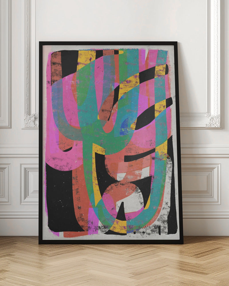 Junge (Party) Wall Artwork In Black Floating Frame