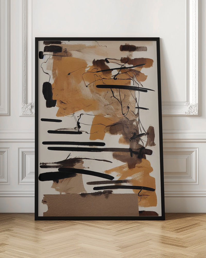 Rusty Machine Wall Artwork In Black Floating Frame