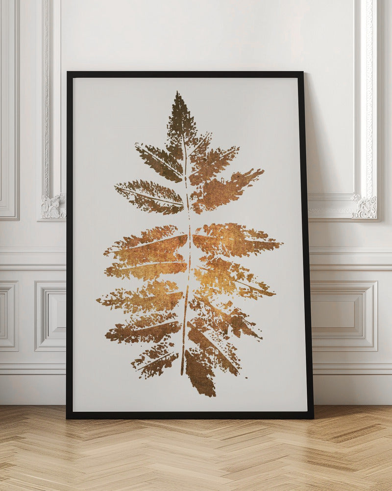 Artwork- Oak Leaf Print (gold)-24X36inches-Gallery Wrapped (Ready to Hang)