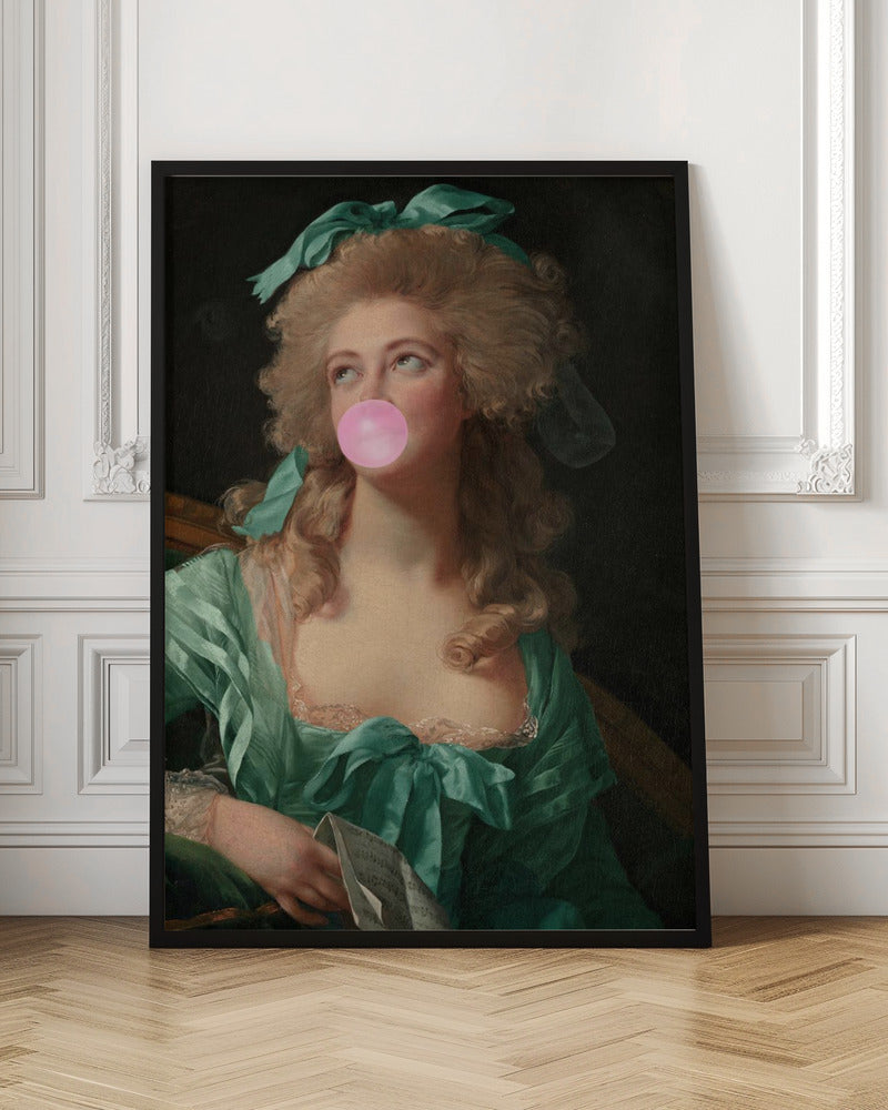 Artwork Madame Bubble-Gum36X48inches- Unframed