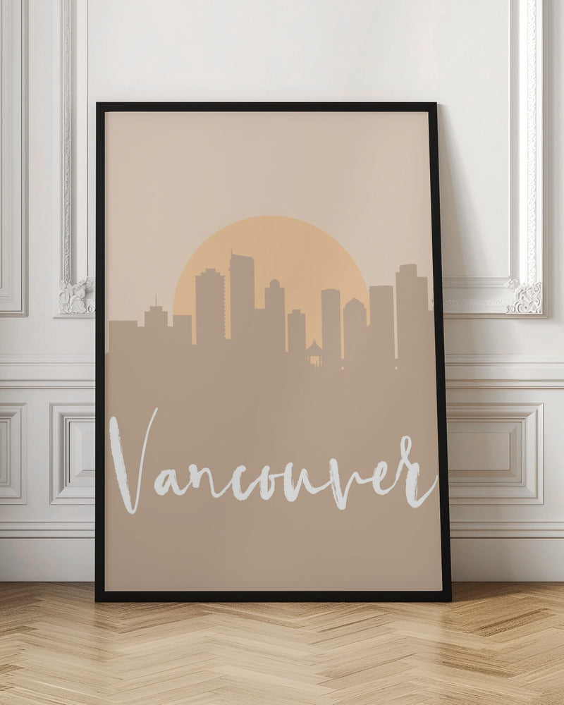 Wall art Skyline Earth Tone 2 93-36X48inches-Gallery Wrapped (Ready to Hang)