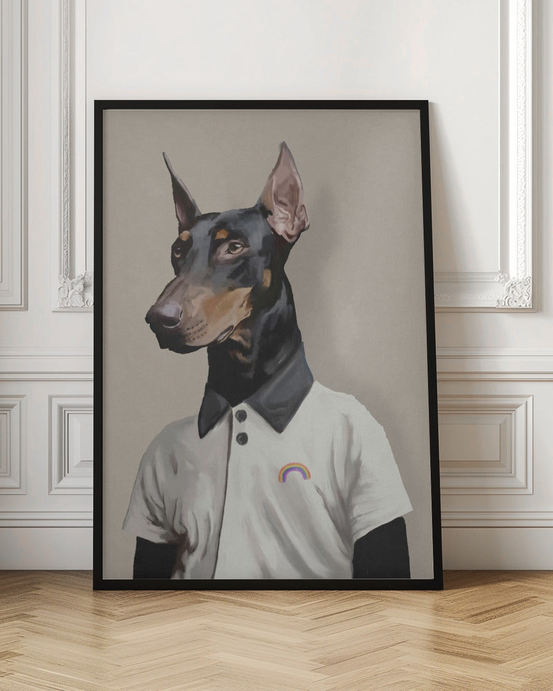 August Wall Artwork In Black Floating Frame
