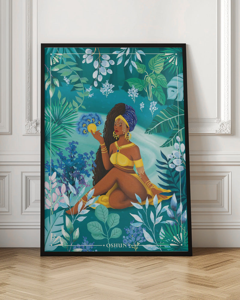 Oshun Orisha Goddess Wall Artwork Gallery Wrapped (Ready to Hang)