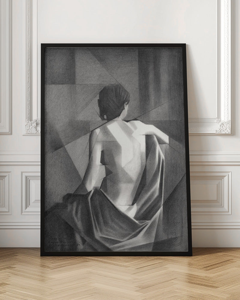 Wall art Study After Eugène Durieus Seated Female Nude - 20-08-21