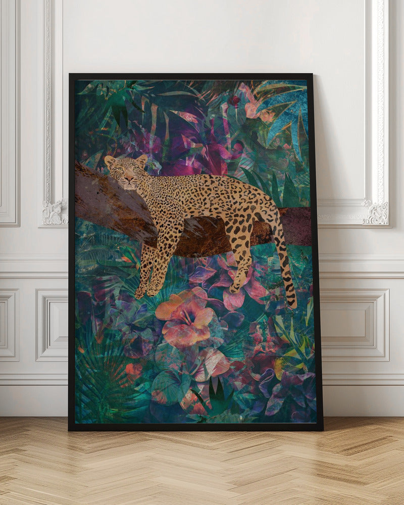 Artwork Leopard Jungle2 0436X48inches- Unframed