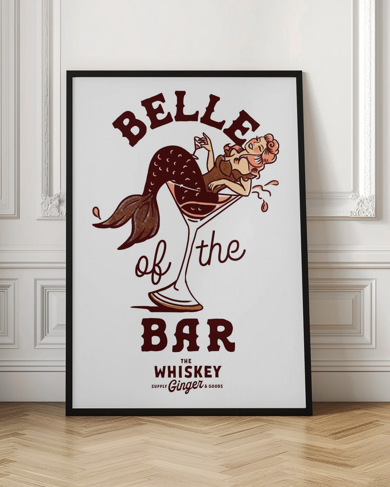 canvas prints Belle Of The Bar Mermaid Pin Up Art36X48inches- Unframed
