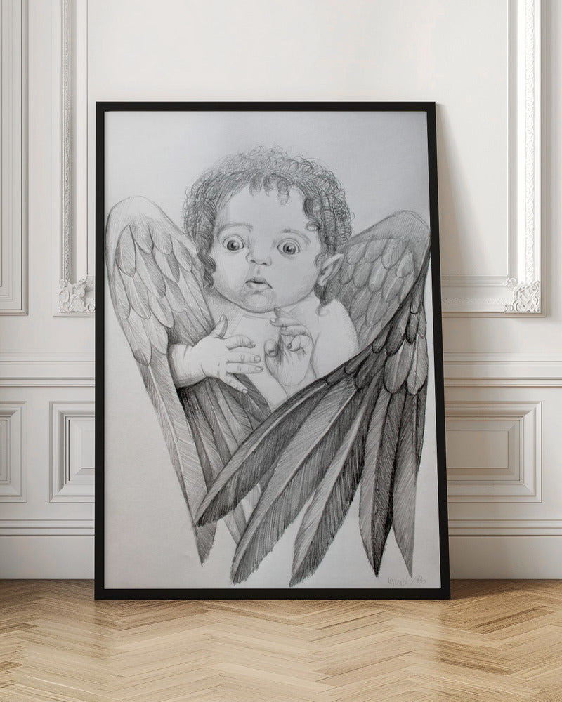 canvas prints Surprised Little Cherub36X48inches- Unframed