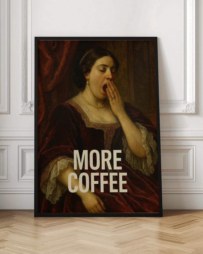 canvas prints Yawning for Coffee36X48inches- Unframed