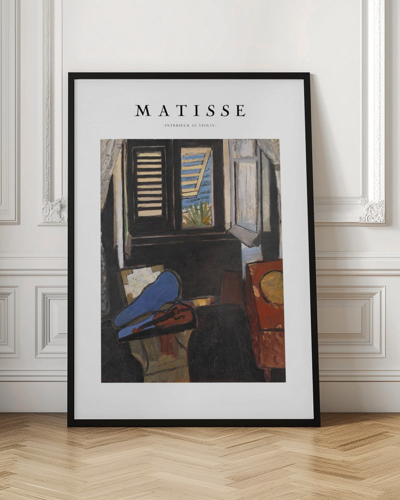 Artwork Intérieur Au Violon Matisse -inches