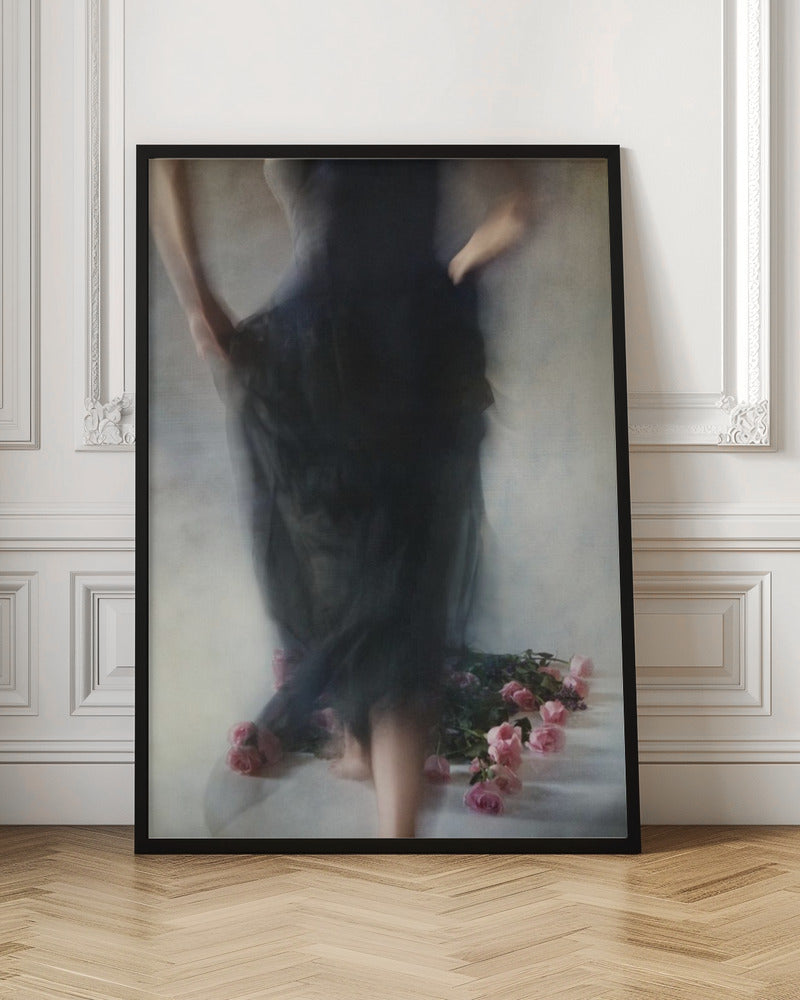 Four Dozen Roses ll Wall Artwork In Black Floating Frame