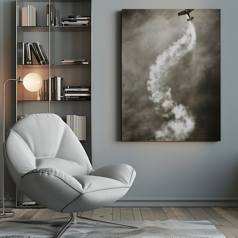 Artwork- Aviation DNA-36X48inches-In Black Floating Frame