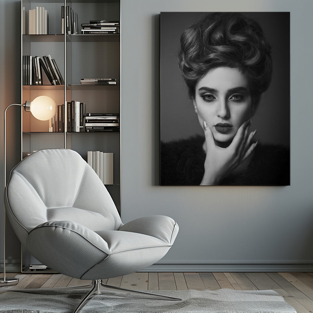Artwork- sharp-36X48inches-In Black Floating Frame