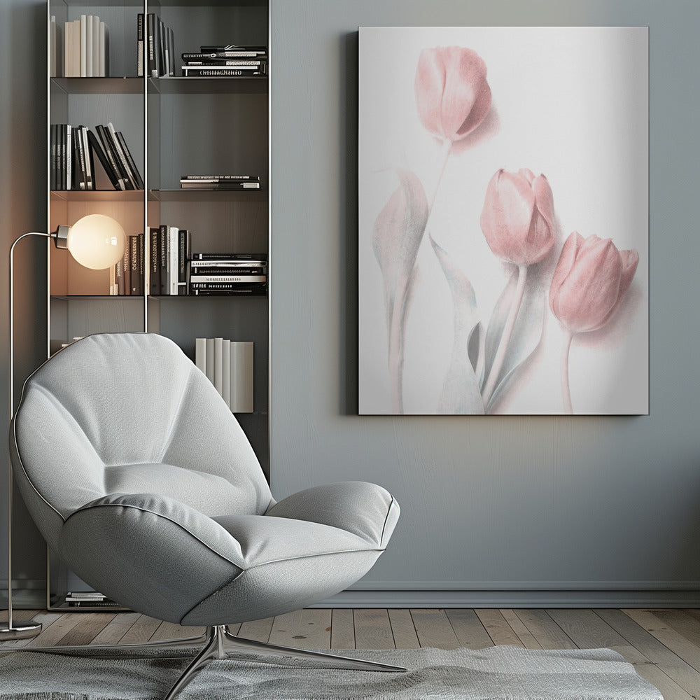 Sweet Pink Flower Wall Artwork 0