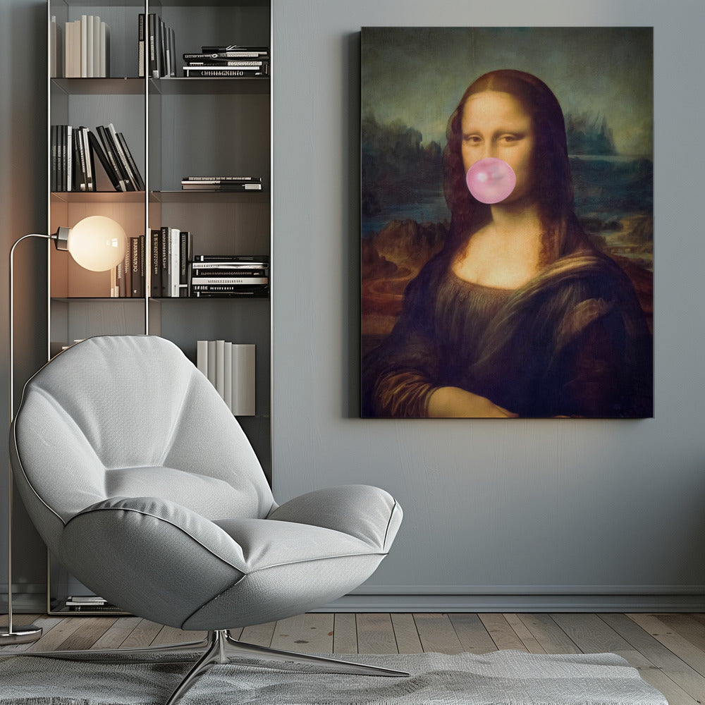 Mona Lisa Bubble Gum Wall Artwork 0