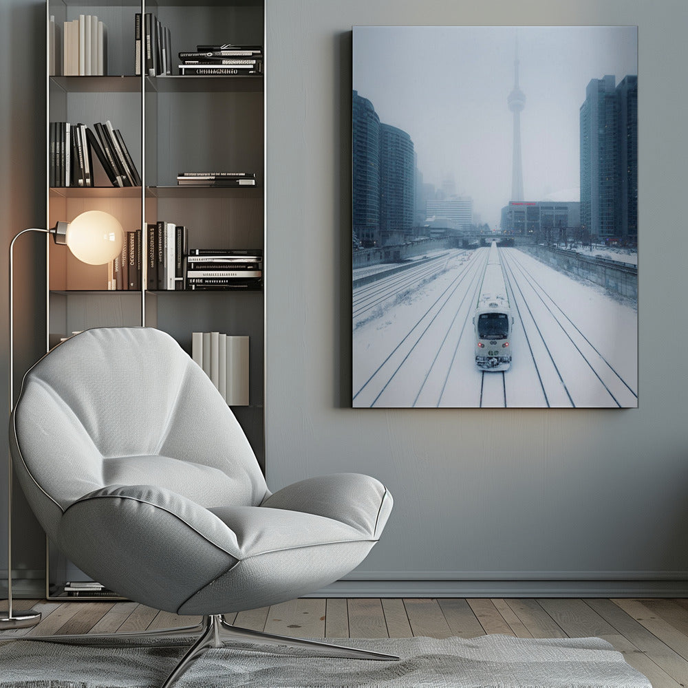 Train and Storm Wall Artwork 0