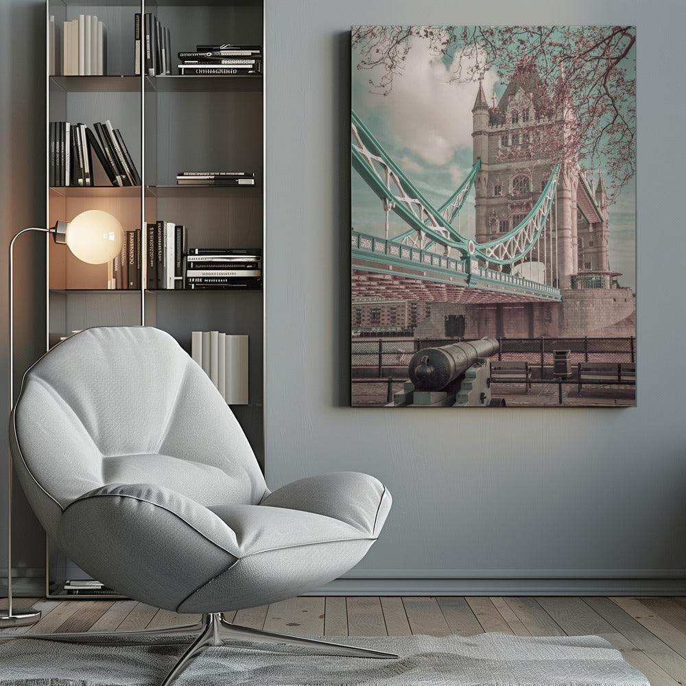 LONDON Tower Bridge in Detail | urban vintage style Wall Artwork 0