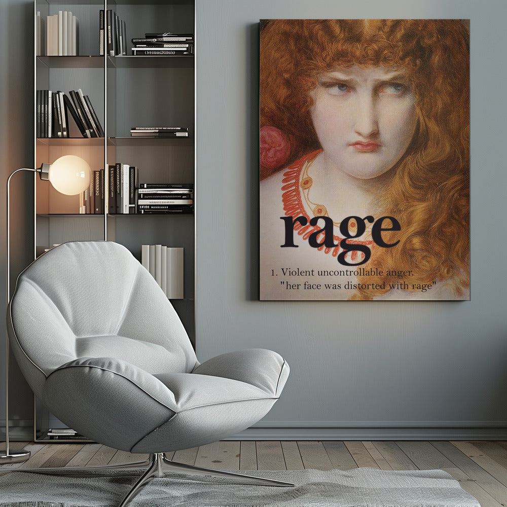 canvas prints Rage Girlinches-