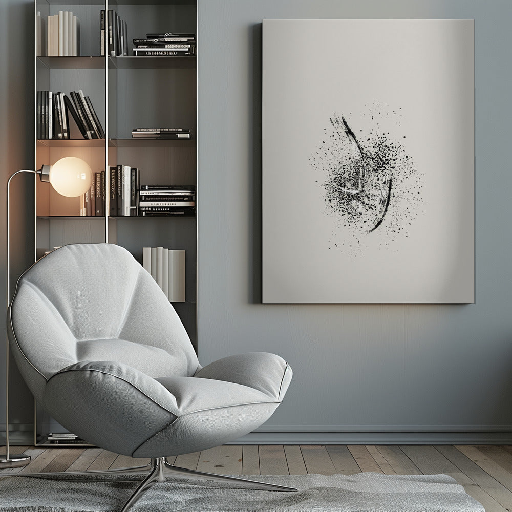 Wall art Brush splatters #2