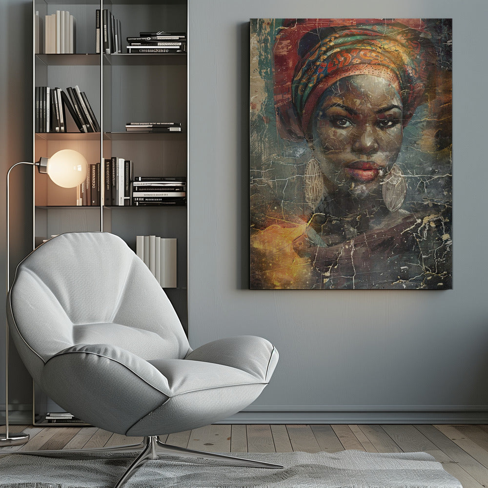 African Art Illustration Wallart 068 Wall Artwork 0