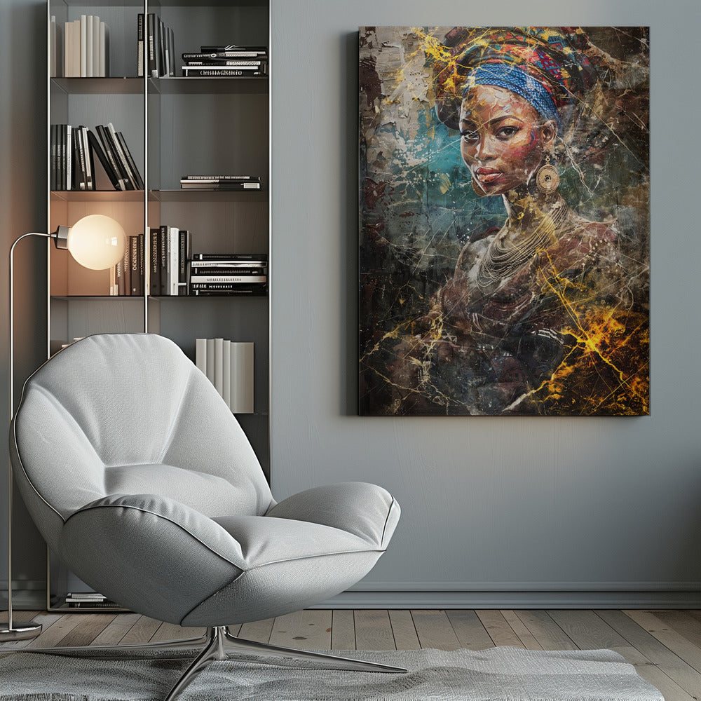 African Art Illustration Wallart 067 Wall Artwork 0