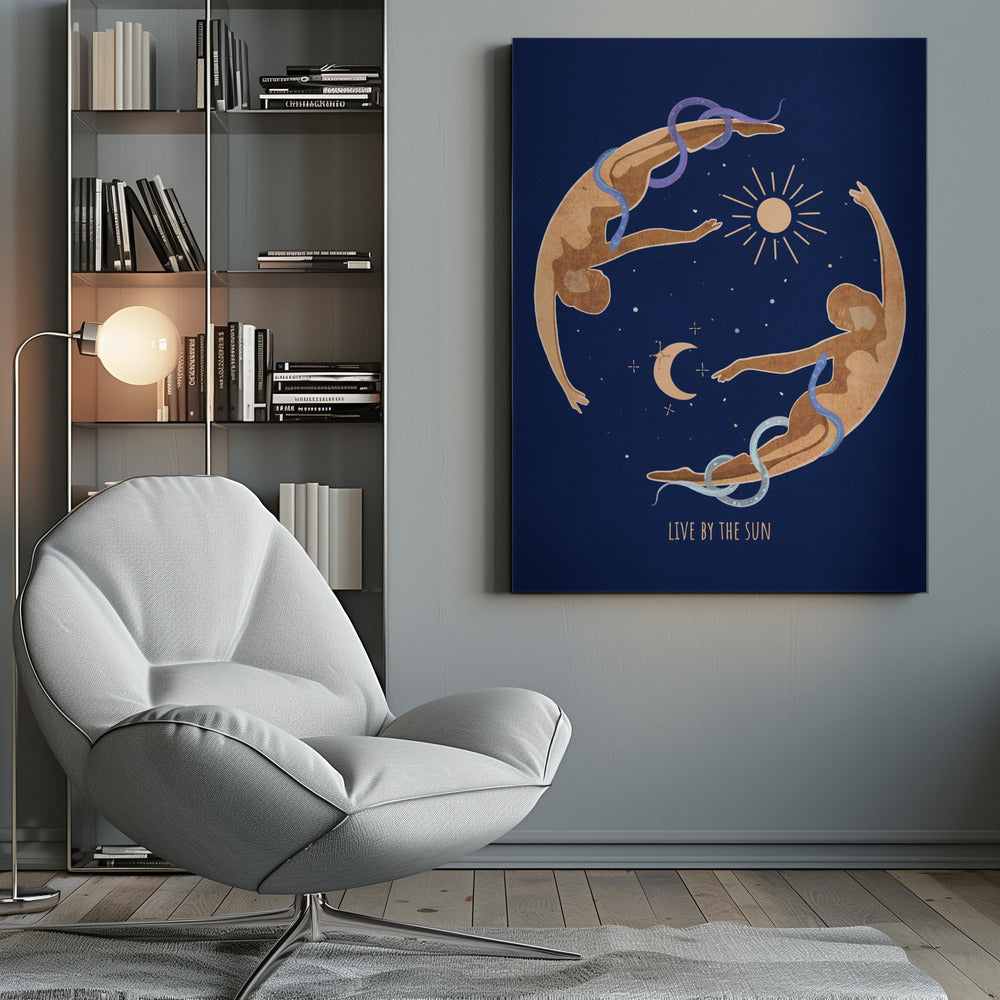 canvas prints Spiritual Feminine Energy, Sun, Moon, Snake, Venus..inches-
