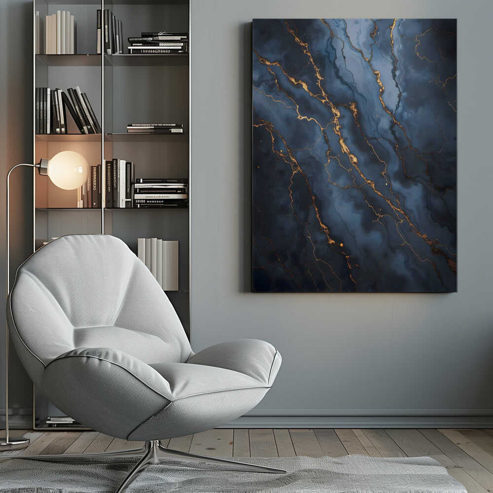 Wall art Blackout With Gold Vibes