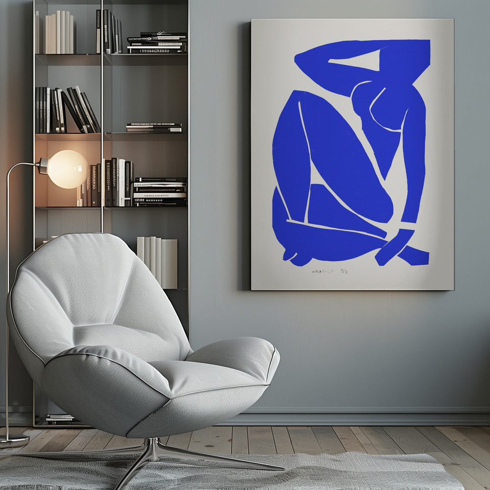 Artwork  Nudo Blu III 1952 36X48-inches